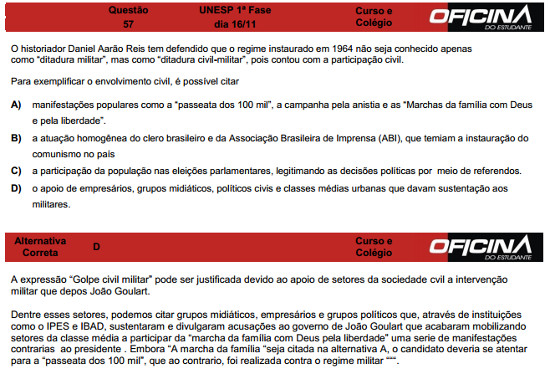 Questão 57 - UNICAMP 2015